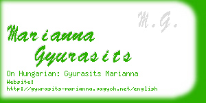 marianna gyurasits business card